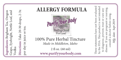 Allergy Herbal Tincture