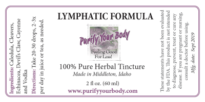 Lymphatic herbal tincture