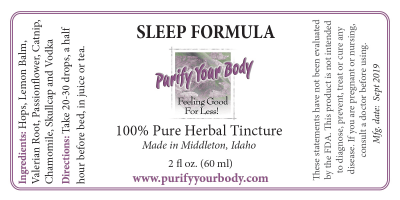 Sleep herbal tincture
