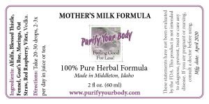 Mother's Milk Formula for Breastfeeding