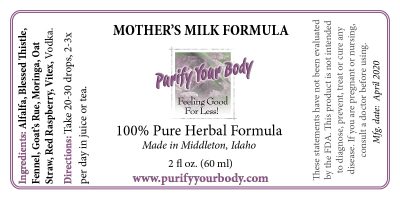 Mother's Milk Formula for Breastfeeding