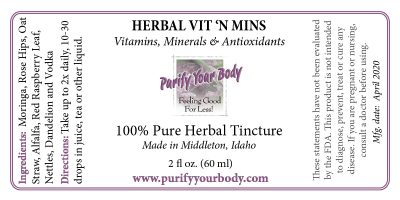 Vitamins and Minerals and Antioxidant Formula