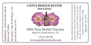 rock rose cistus incanus biofilm buster